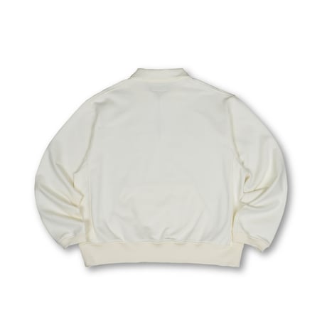 HALF ZIP SWEAT / CREAM <L-2395>