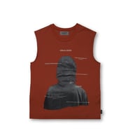 Cut-off Sleeveless / Brown<L-24-145>
