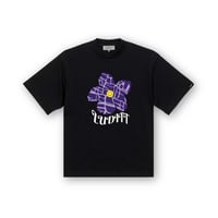 Flower T-Shirt / Black<L-2384>