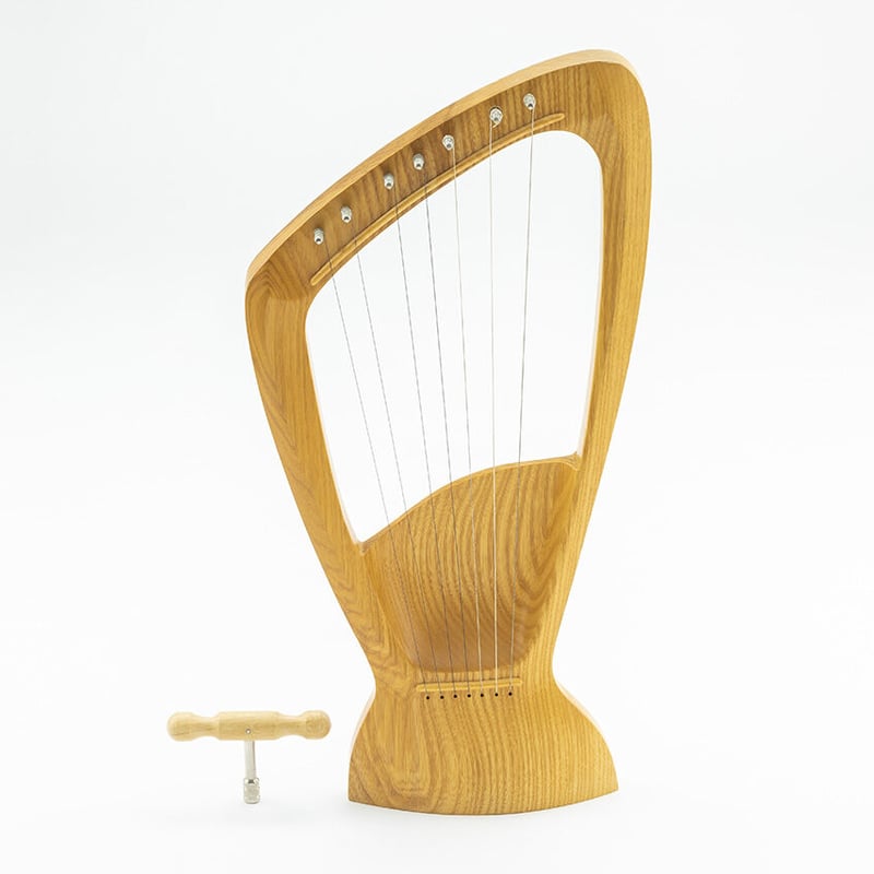 ハープ　ケース付き　木製　弦楽器