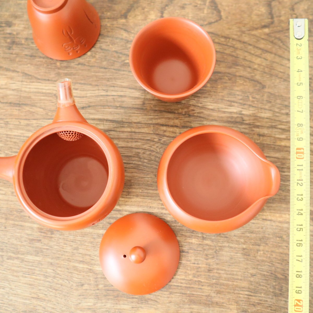 A009【茶器】 煎茶 常滑焼 月荘造 朱泥 7点揃 | 中国美術・茶器 花葉 A009【茶器】 煎茶 常滑焼 月荘造 朱泥 7点揃 | 中国美術・茶器 花葉