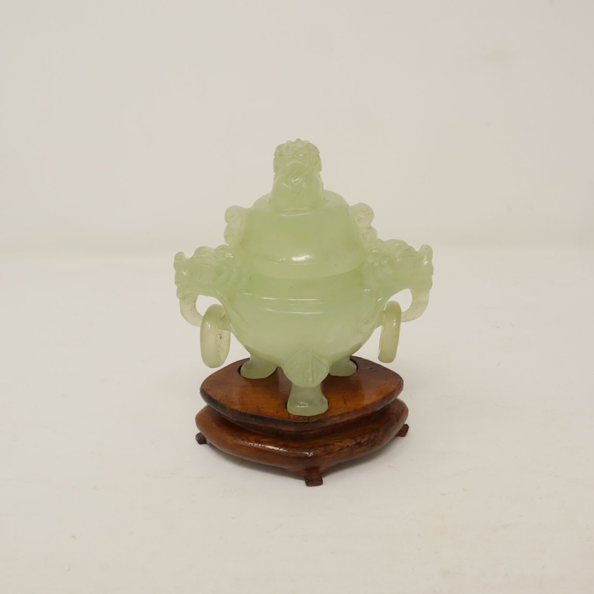 中国美術 玉石 刻 饕餮紋 香炉 台 形 印材 高4.5cm(K-LC554) 中国美術 玉石 刻 饕餮紋 香炉 台 形 印材 高4.5cm(K-LC554)