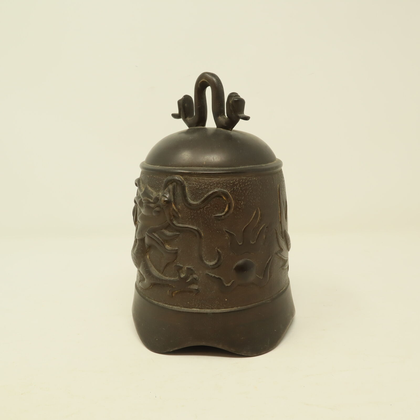 A004【釣鐘】 喚鐘 龍 銅製 仏教美術 | 中国美術・茶器 花葉