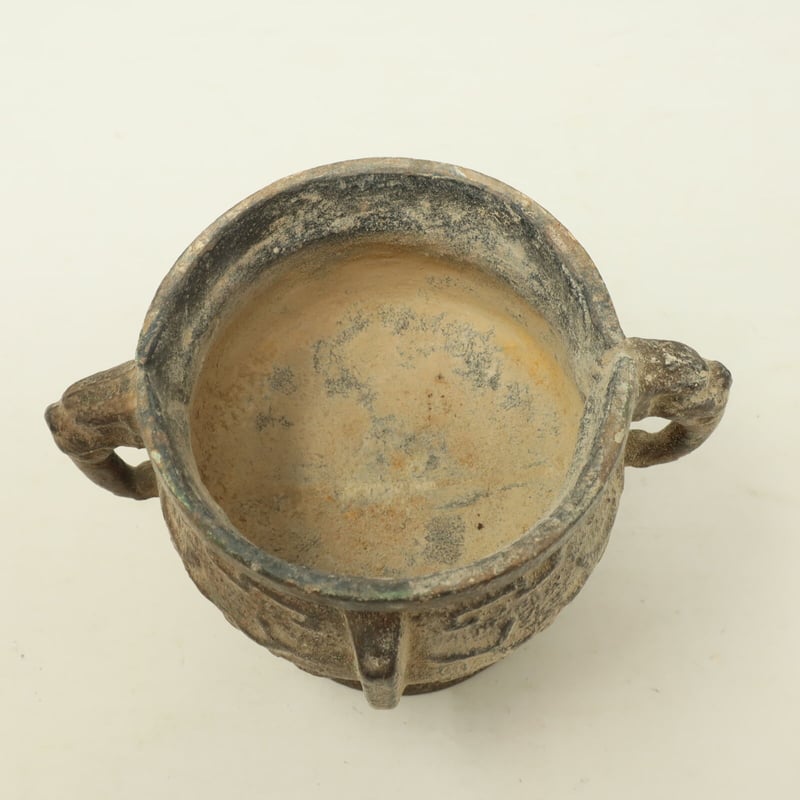 A003【香炉】 透かし獅子摘蓋 両耳 青銅 | 中国美術・茶器 花葉