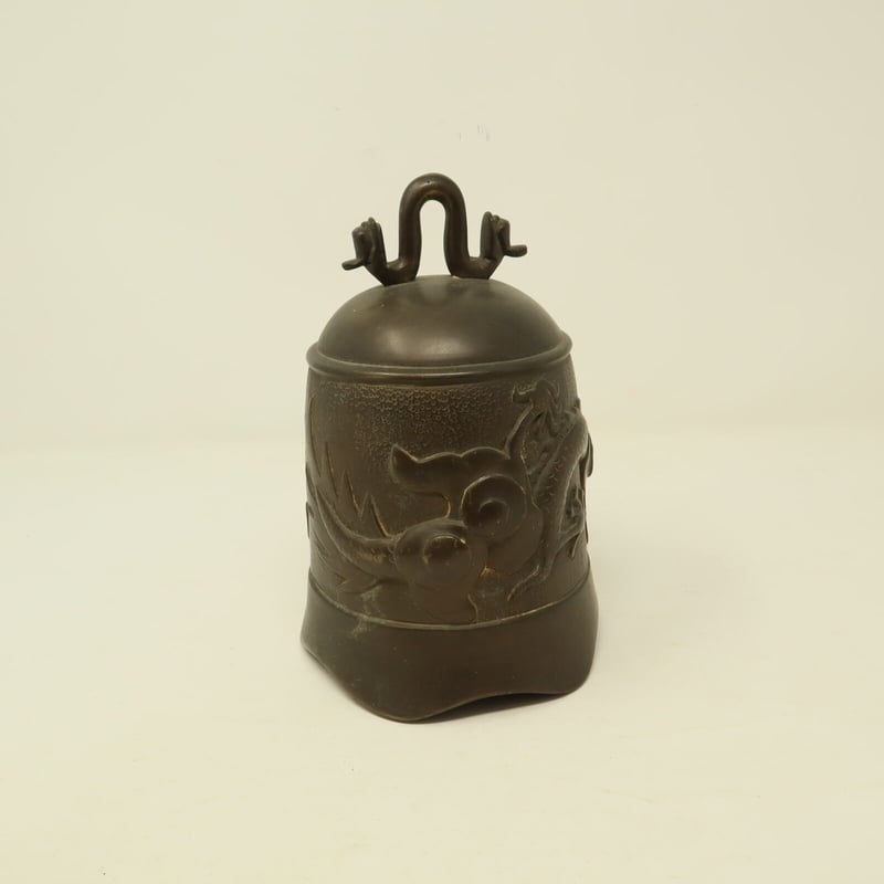 A004【釣鐘】 喚鐘 龍 銅製 仏教美術 | 中国美術・茶器 花葉