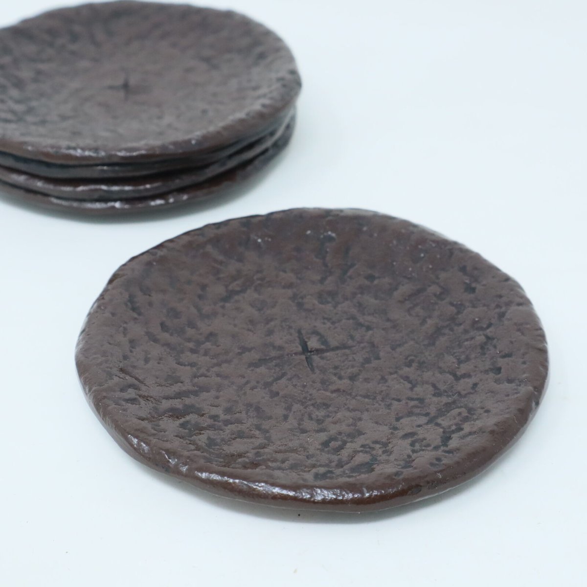 A012【工芸】南部鉄器 盛栄堂 鉄製 小皿 5枚揃 | 中国美術・茶器 花葉