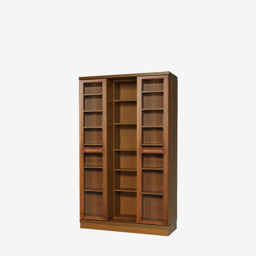 書院 SI-120T 2重スライド書棚・扉付き・幅120cm・高さ197cm | The Sh