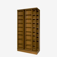 書院　3LSH-120　3重スライド書棚・オープン・幅120cm・高さ237cm