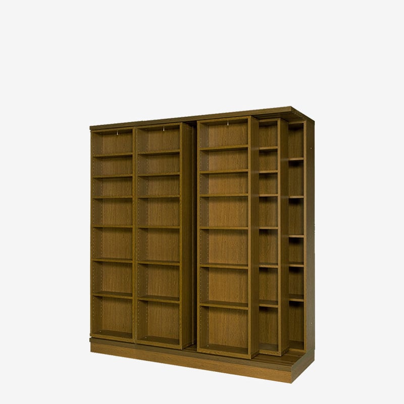 書院 3LSI-180 3重スライド書棚・オープン・幅180cm・高さ197cm 書院 3LSI-180 3重スライド書棚・オープン・幅180cm・高さ197cm