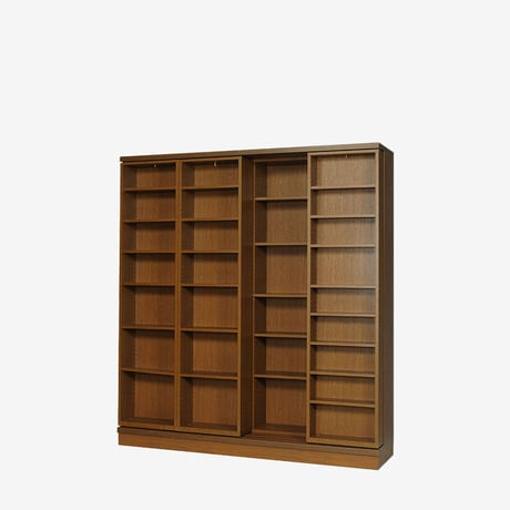 書院　SI-180　2重スライド書棚・オープン・幅180cm・高さ197cm