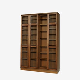 書棚　本棚 本棚 幅60cm 4段 スライド書棚 ボックスラックシリーズ （ 書棚