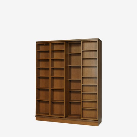 書院　SI-160　2重スライド書棚・オープン・幅160cm・高さ197cm