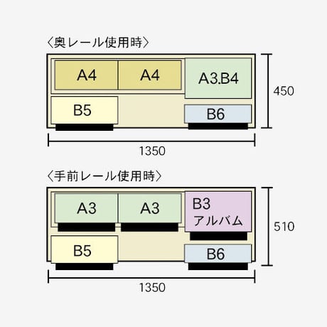 書院　SI-135　2重スライド書棚・オープン・幅135cm・高さ197cm