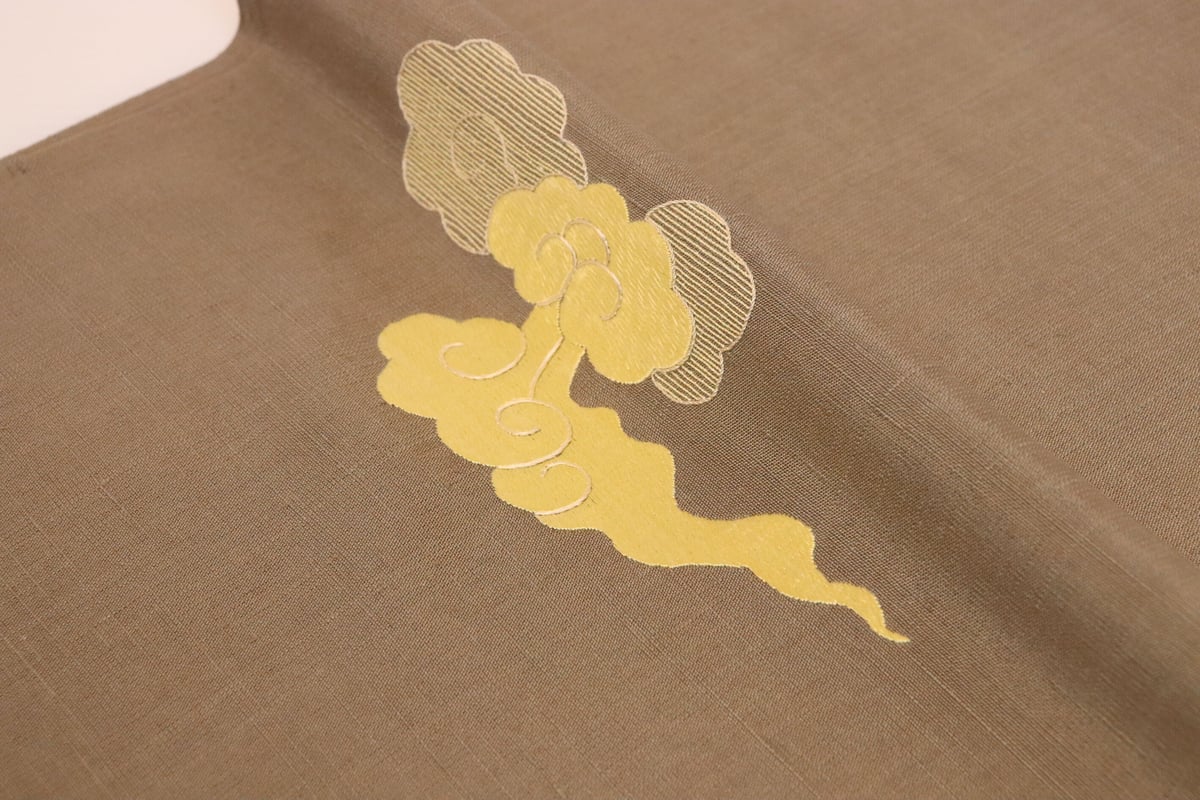 名鑑印有り 河合翠雲 名古屋帯 蓮根クワイ うたっ 