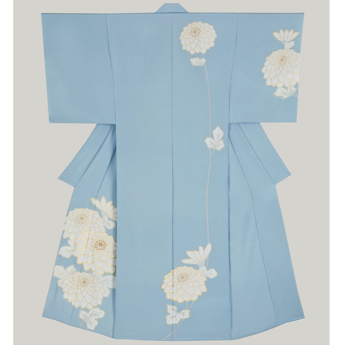 訪問着 総絞り 菊 モノトーン 花模様 着物 091w d 【公式通販】
