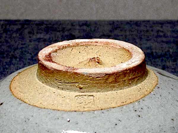 賎機焼 青島秋果 作 茶碗 銘「觀富山 龍華寺」共箱 無傷 保証