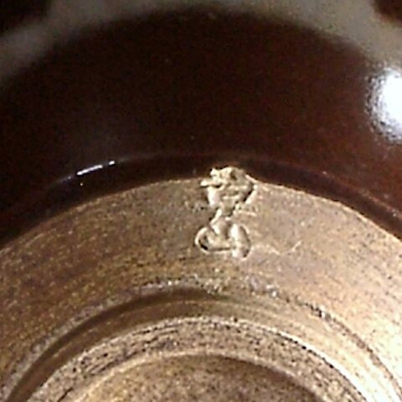 京焼・清水焼 万代草山(二代)作 銀華覆輪 天目茶碗 無傷 共箱 京焼・清水焼 万代草山(二代)作 銀華覆輪 天目茶碗 無傷 共箱