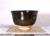 京焼・清水焼 高橋道八(六世)作 伊羅保 茶碗 無傷 共箱 保証