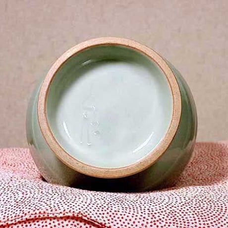 今日庵　日吉窯　加藤丈佳 作　青磁　花瓶　共箱　無傷　保証。