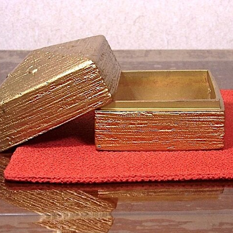 鋳金工 蓮田修吾郎 作 黄銅盒子 無傷 共箱 時代。 | STORES