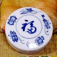 京焼・清水焼　八木一艸 作　三島手　華菊　香合　無傷　共箱 京焼・清水焼 八木一艸 作 三島手 華菊 香合 無傷 共箱 保証