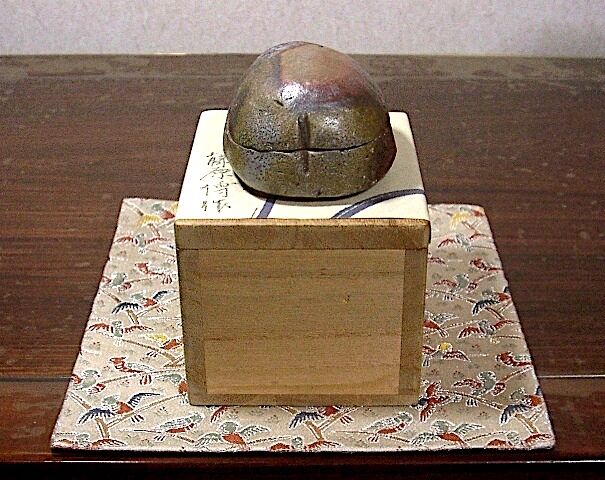 備前焼 天心窯 藤原博 作 香合 無傷 共箱 保証。 | STORESショップARIKA