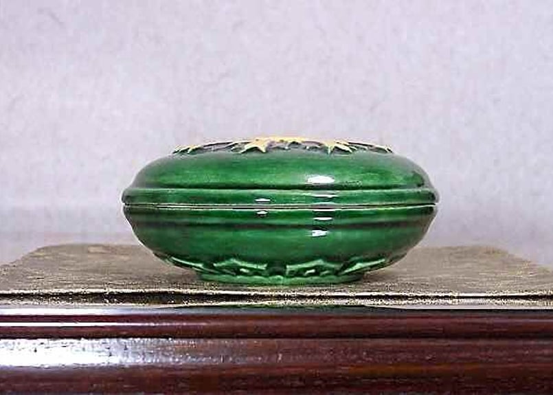 Y1906-1 京焼 平安 妙見作 木米意交趾龍鳳文 香炉 共箱 よ