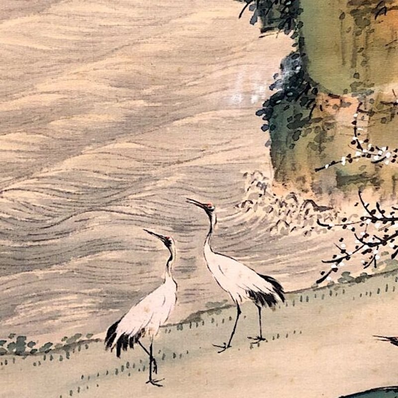 日本画 毛利梅友作 蓬莱曉雲の図 共箱 優良品 古物。 | STORES 日本画 毛利梅友作 蓬莱曉雲の図 共箱 優良品 古物。 | STORES
