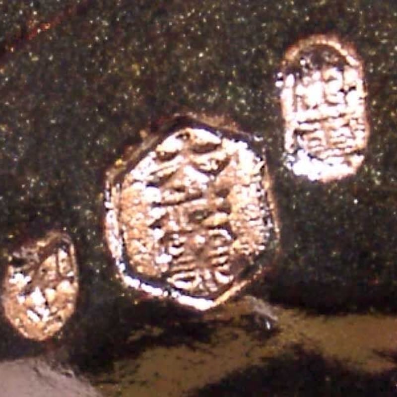 萬祥山焼 大社窯 十一代日野瑞雲（初代）作 黒釉 茶碗 共箱 無傷