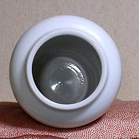 京焼・清水焼　大丸北峰（初代）作　青華山水図　花瓶　無傷　共箱　保証。