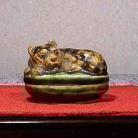 広島焼　石井淡笑斎 作　「夢」香合　花押　無傷　保護箱　保証。 広島焼 石井淡笑斎 作 「夢」香合 花押 無傷 保護箱 保証