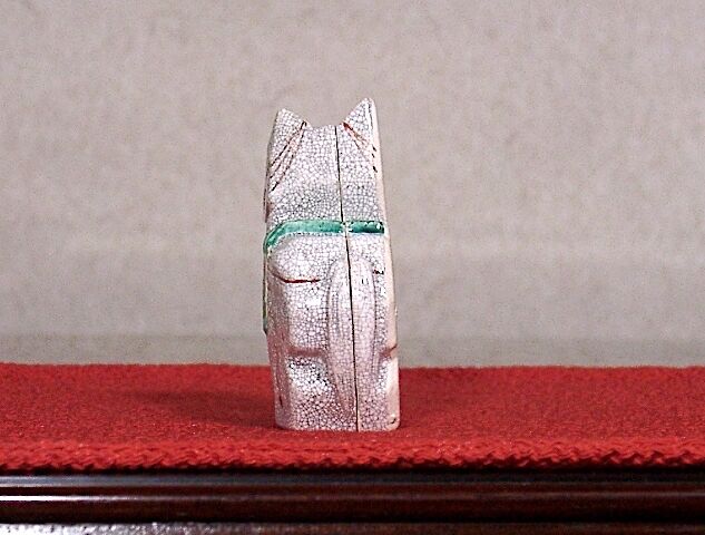 京焼・清水焼 東山窯 宮永東山（初代）作 三春駒 香合 共箱 無傷 保証
