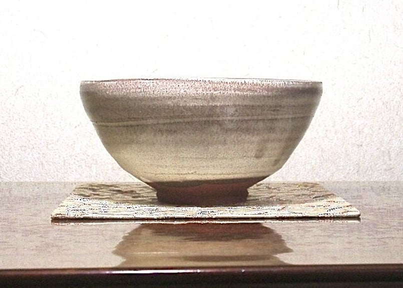 楽焼 大徳寺 大亀老師 銘:古里 陶工 佐々木輝夫 作 茶碗 共箱