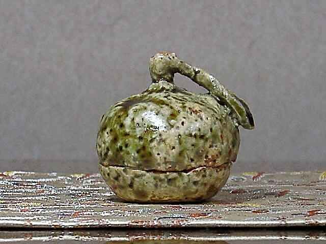 鎌倉 乾山焼 尾形乾女 作 柚子 香合 共箱 無傷 保証。 | STORES