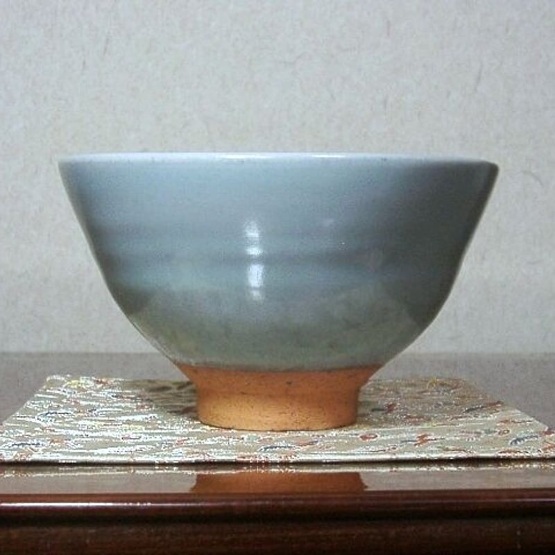 入山窯 江崎敏夫作 青磁 茶碗 無傷 共箱 保証。 | STORESショップARIKA