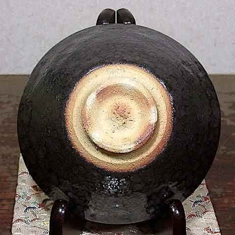 京焼・清水焼 高橋和三郎 作 天目釉 茶碗 無傷 共箱 保証