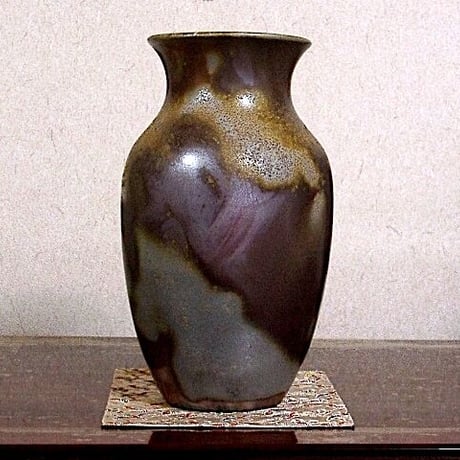 備前焼 人間国宝 山本陶秀作 花入 無傷 共箱 保証。 | STORES