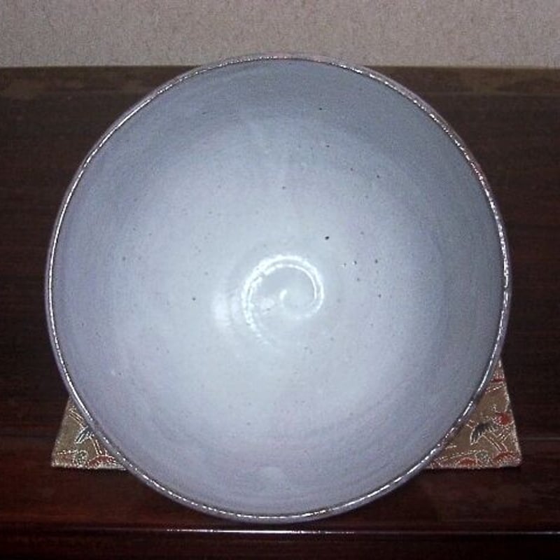 京焼・清水焼 村田敏光(二寧）作 赤「福」茶碗 在銘 共箱 古物 【公式