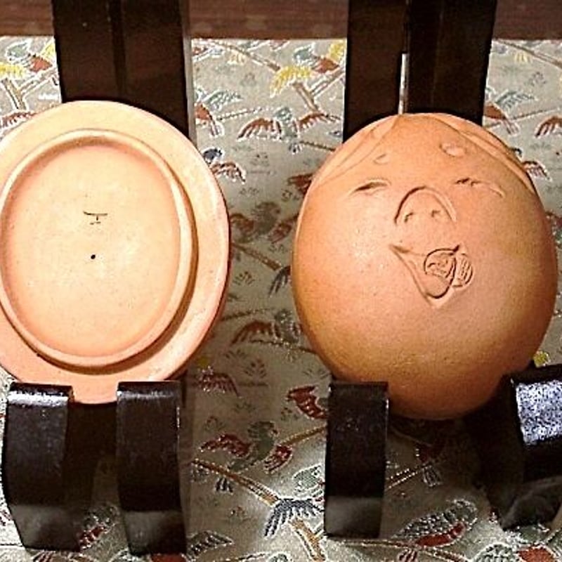 紫野焼　作者不明　金毛　香合　無傷　保護箱　保証。 紫野焼 作者不明 金毛 香合 無傷 保護箱 保証。 - メルカリ