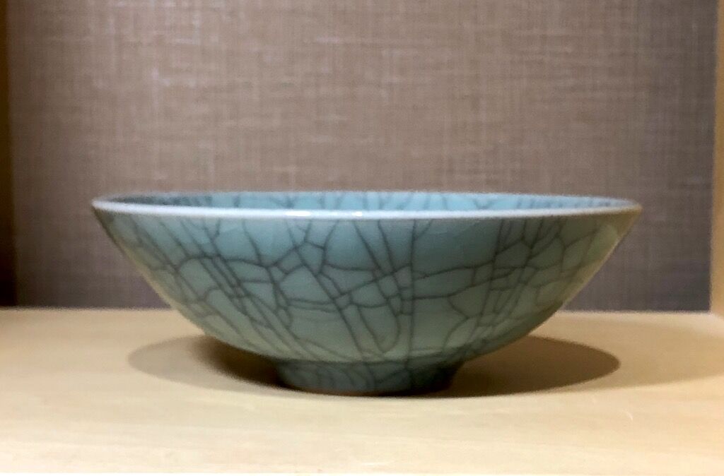 京焼・清水焼 安田茂郎作 七官青磁茶碗 無傷保証 共箱 古物。 | STORES