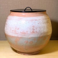 京焼・清水焼 大丸北峰（初代）作 祥瑞手 水指No2 青華松竹梅図 無傷