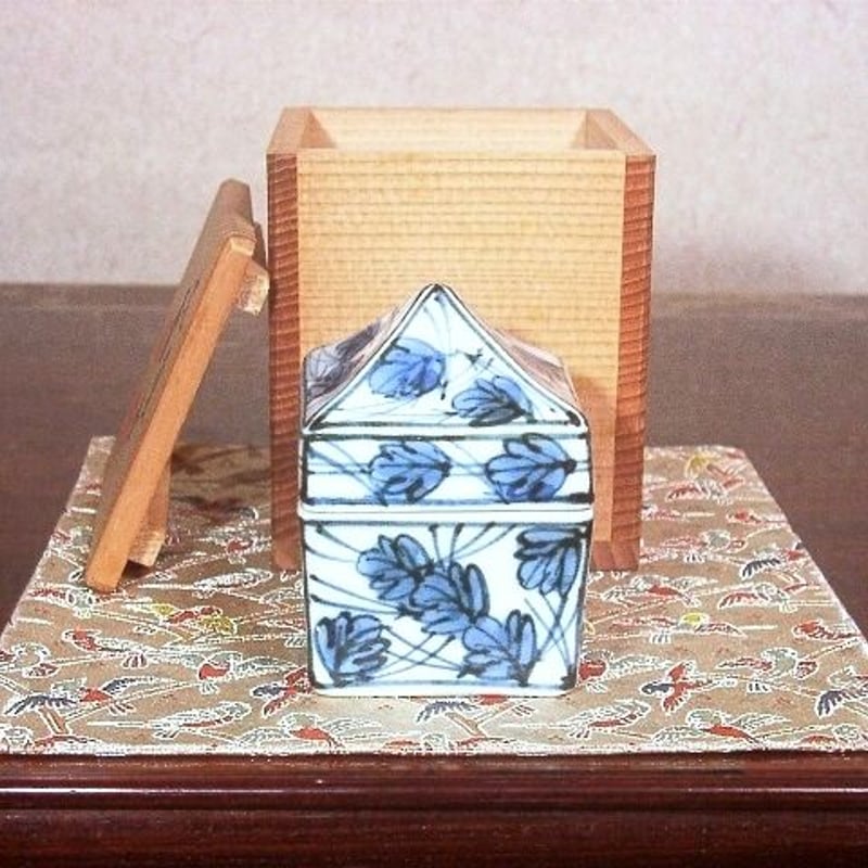 京焼・清水焼 二代目高野正阿弥作 辻堂 香合 共箱 古物 京焼・清水焼 二代目高野正阿弥作 辻堂 香合 共箱 古物