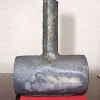 寒六窯　平野敏三 作　花入　無傷　共箱　保証。