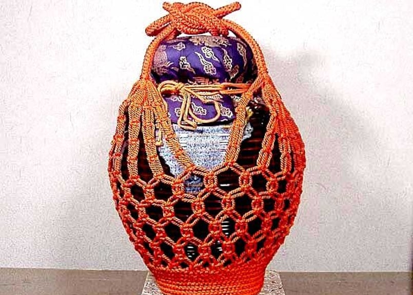 赤膚焼　美術工芸品　壺　昭山作 赤膚焼 美術工芸品 壺 昭山作 八月◇特売品）奈良県 赤膚