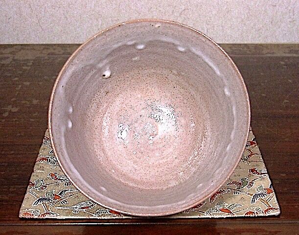 常滑焼 磯村白斎（初代）作 勅題・朝晴雪（大正八年）茶碗 無傷 共箱