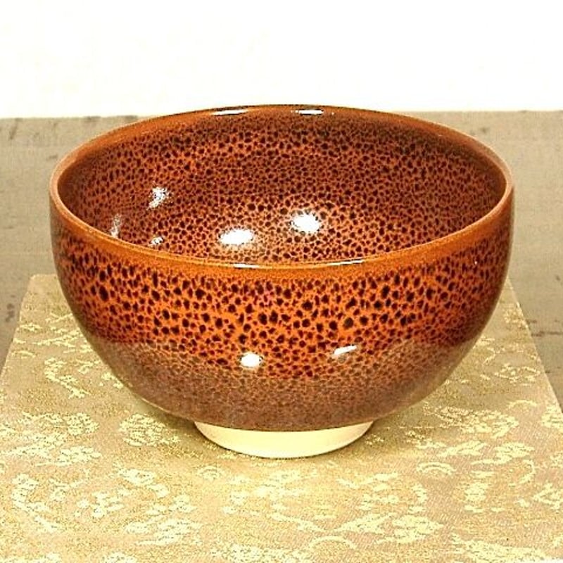 京焼・清水焼 徳力孫三郎 作 彩釉 茶碗 在銘 無傷 箱合 保証