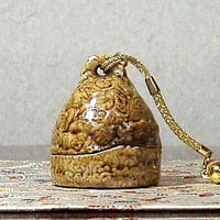 粟田焼 錦光山 宗兵衛 作 青瓷 香合 共箱 無傷 保証。 | STORES