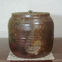 京焼・清水焼 大丸北峰（初代）作 祥瑞手 水指No2 青華松竹梅図 無傷