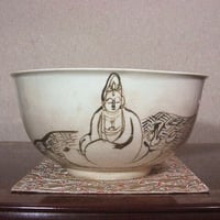 京焼・清水焼　二代 高木岩華作　赤絵古式模様小鉢　共箱　古物。 fit=scale-down,w=1200