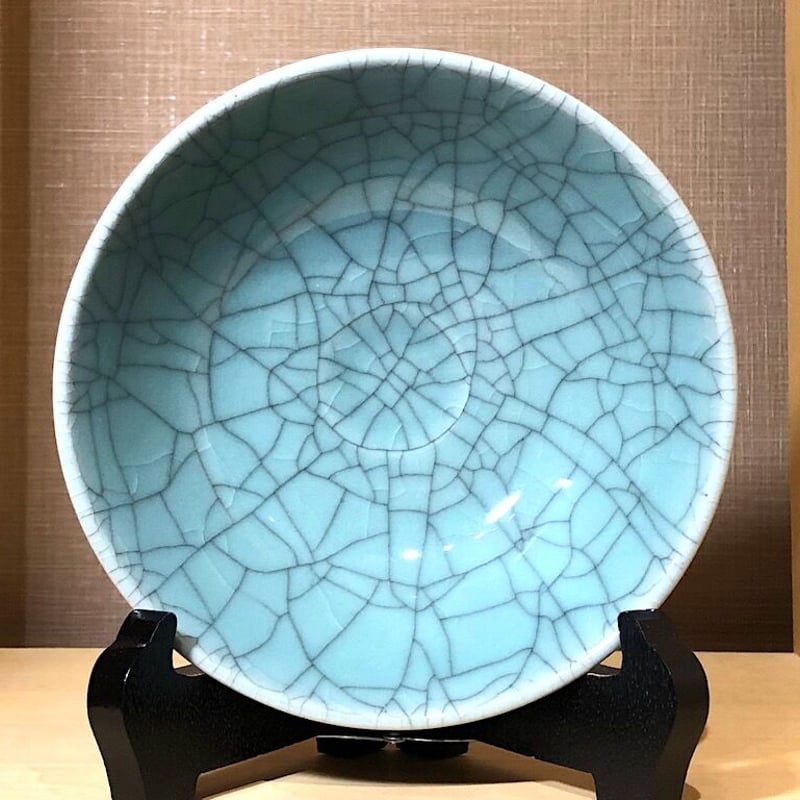 京焼・清水焼 安田茂郎作 七官青磁茶碗 無傷保証 共箱 古物 京焼・清水焼 安田茂郎作 七官青磁茶碗 無傷保証 共箱 古物